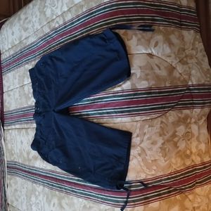 Navy blue crop pants